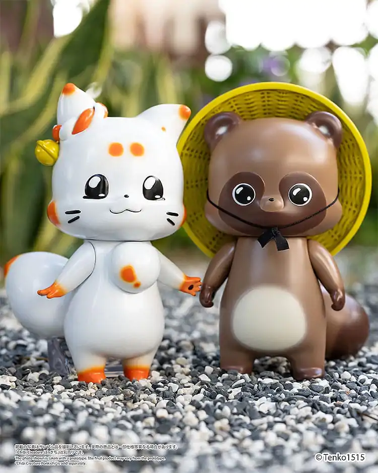 Little Fox with Two Tails Vinil Figura Chibi Creature Tenko 15 cm fotografija izdelka