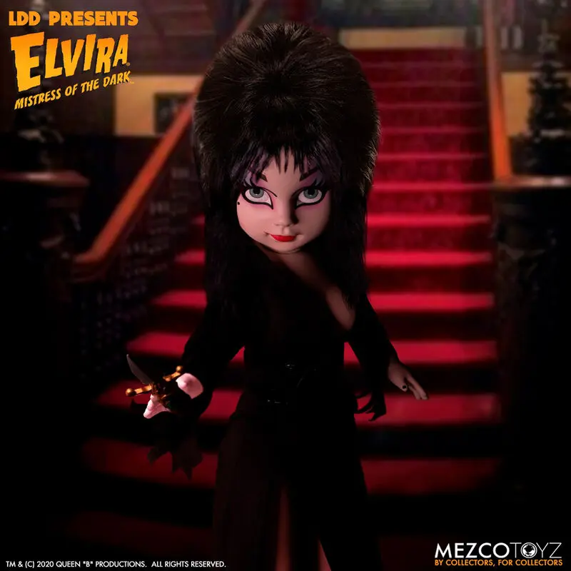 Elvira Mistress of the Dark Living Dead Dolls lutka Elvira 25 cm fotografija izdelka