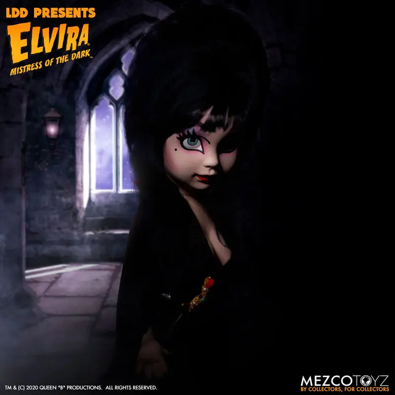 Elvira Mistress of the Dark Living Dead Dolls lutka Elvira 25 cm fotografija izdelka