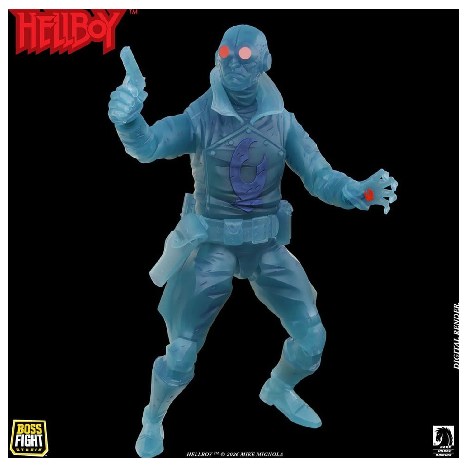 Lobster Johnson 1/12 akcijska figura The Ghost of Lobster Johnson (Limited Edition) 17 cm fotografija izdelka