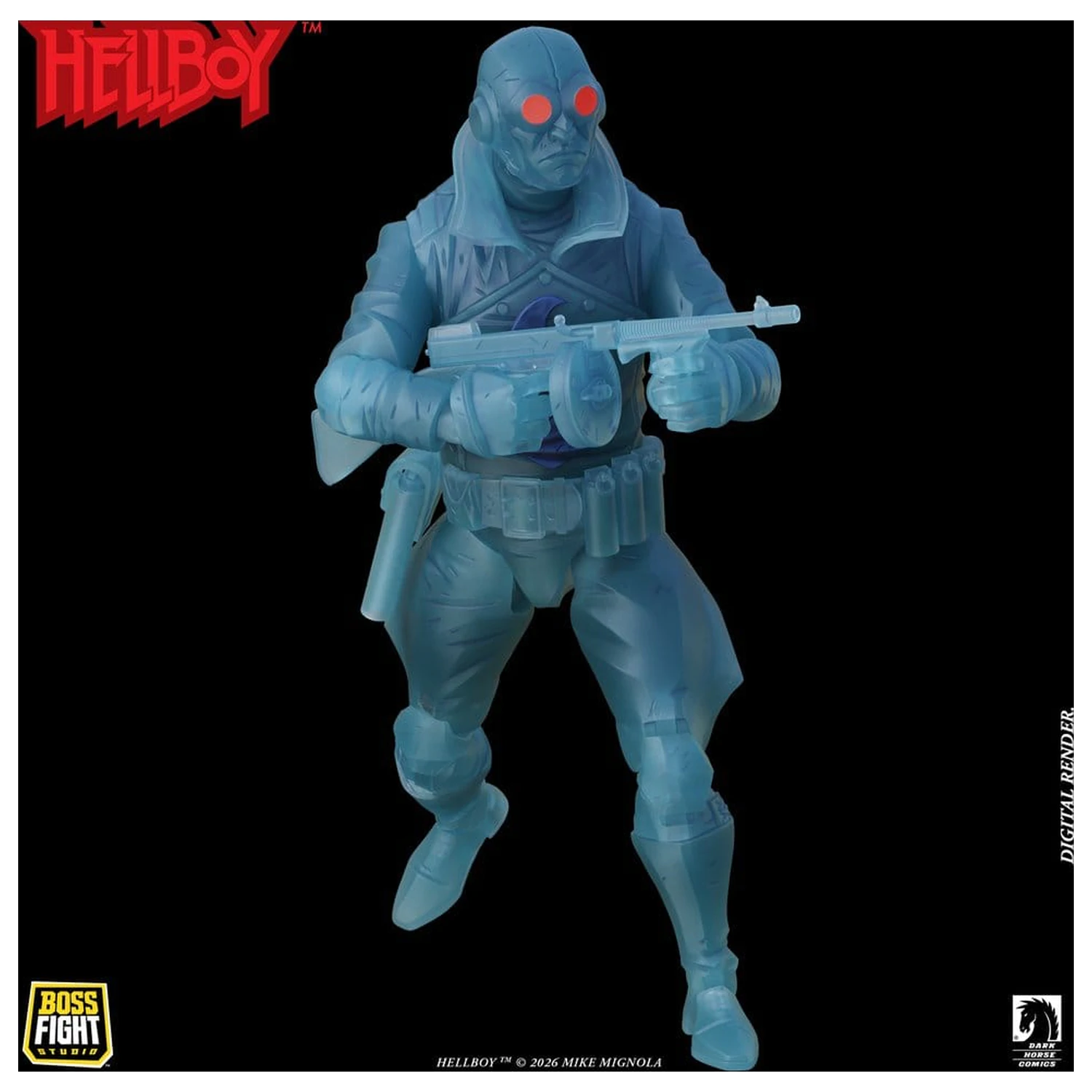Lobster Johnson 1/12 akcijska figura The Ghost of Lobster Johnson (Limited Edition) 17 cm fotografija izdelka