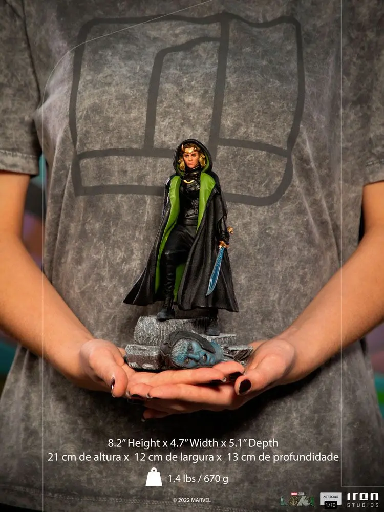 Loki Art Scale Kip 1/10 Sylvie Loki Variant 21 cm fotografija izdelka