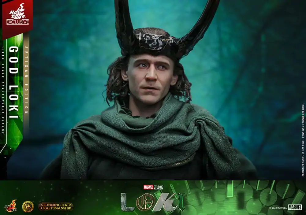 Loki DX Akcijska Figura 1/6 God Loki Artisan Edition Hot Toys Exclusive 31 cm fotografija izdelka