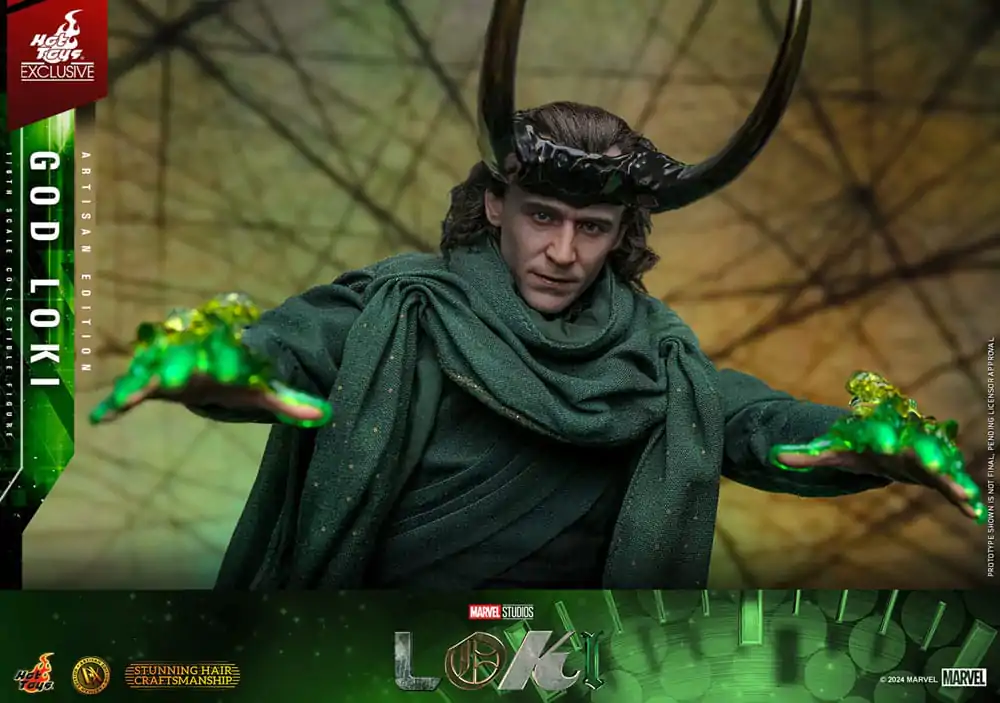 Loki DX Akcijska Figura 1/6 God Loki Artisan Edition Hot Toys Exclusive 31 cm fotografija izdelka