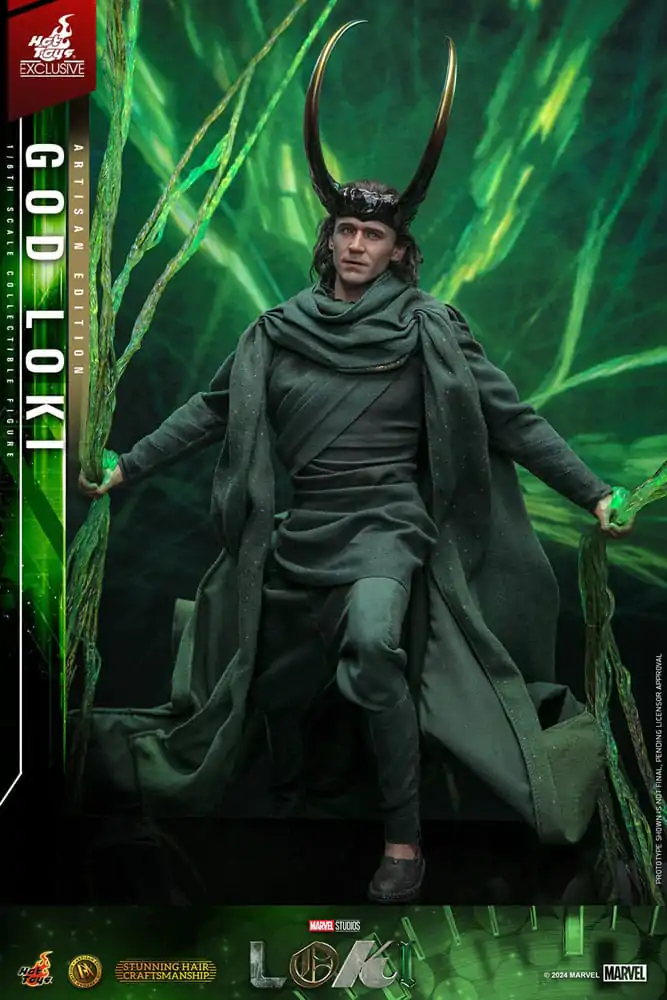 Loki DX Akcijska Figura 1/6 God Loki Artisan Edition Hot Toys Exclusive 31 cm fotografija izdelka