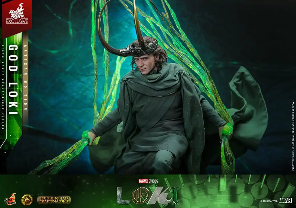 Loki DX Akcijska Figura 1/6 God Loki Artisan Edition Hot Toys Exclusive 31 cm fotografija izdelka