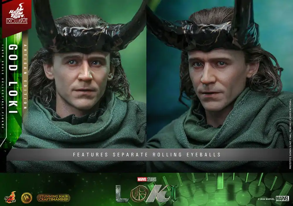 Loki DX Akcijska Figura 1/6 God Loki Artisan Edition Hot Toys Exclusive 31 cm fotografija izdelka