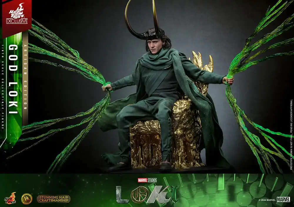 Loki DX Akcijska Figura 1/6 God Loki Artisan Edition Hot Toys Exclusive 31 cm fotografija izdelka