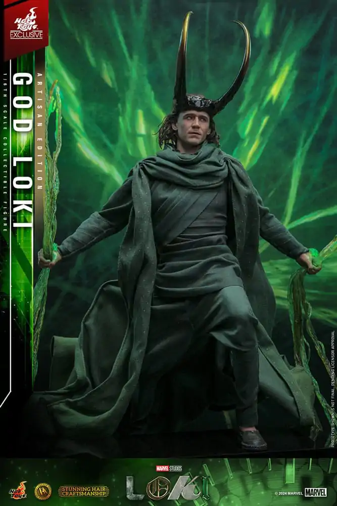 Loki DX Akcijska Figura 1/6 God Loki Artisan Edition Hot Toys Exclusive 31 cm fotografija izdelka
