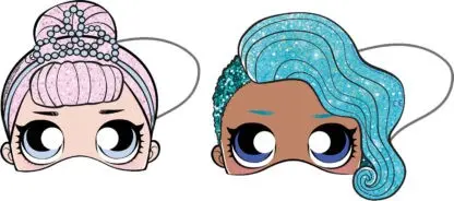 LOL Surprise Glitterati maska, 6 kos fotografija izdelka