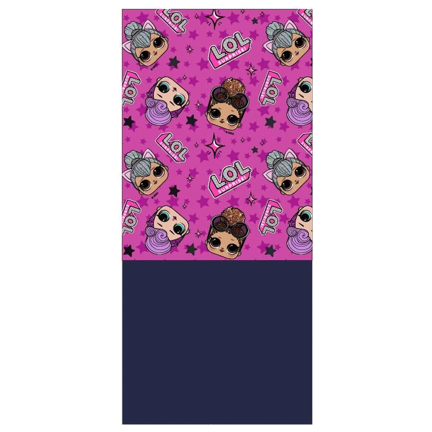 LOL Surprise vijolična zvezda otroški šal, snood fotografija izdelka
