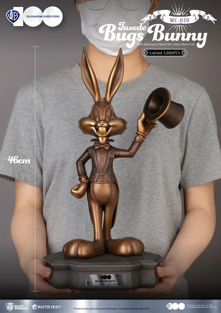 Looney Tunes 100. obletnica Warner Bros. Studios Master Craft Kip Zajček Dolgoušec 46 cm fotografija izdelka