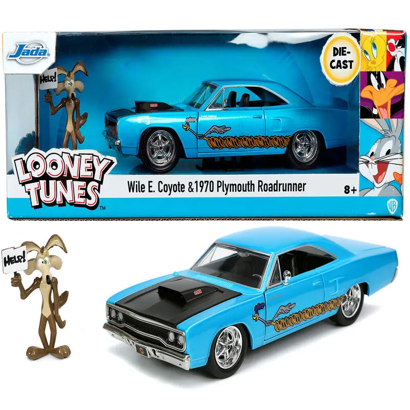 Looney Tunes Diecast Model 1/24 Modelček Road Runner iz tlačno litega materiala fotografija izdelka