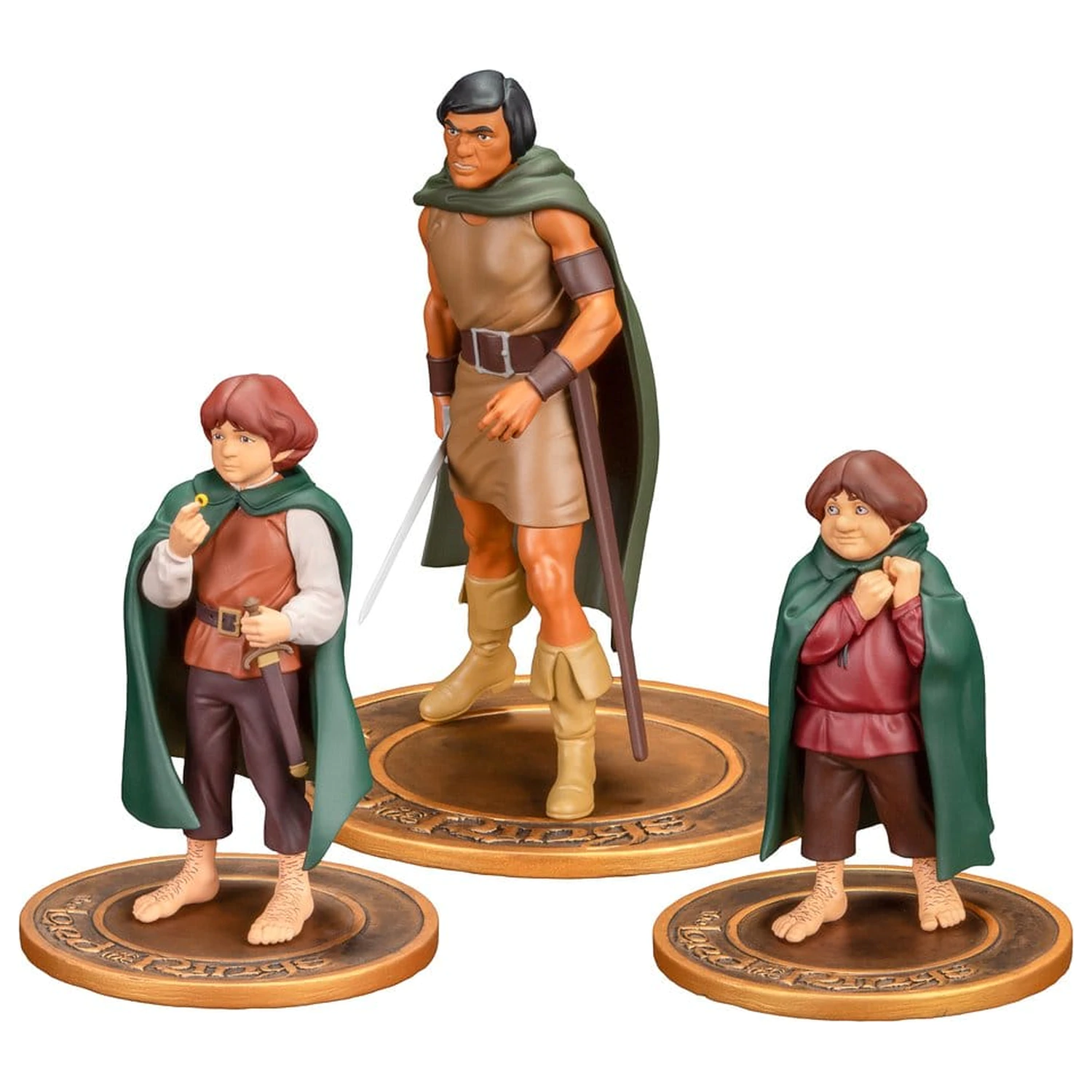 Lord of the Rings Animated Film PVC figurice 3-paket Frodo, Aragorn in Samwise fotografija izdelka