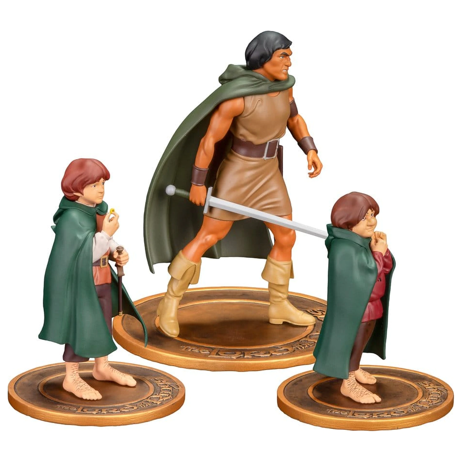 Lord of the Rings Animated Film PVC figurice 3-paket Frodo, Aragorn in Samwise fotografija izdelka