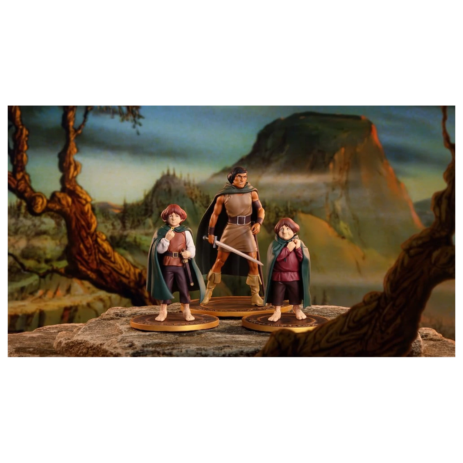 Lord of the Rings Animated Film PVC figurice 3-paket Frodo, Aragorn in Samwise fotografija izdelka