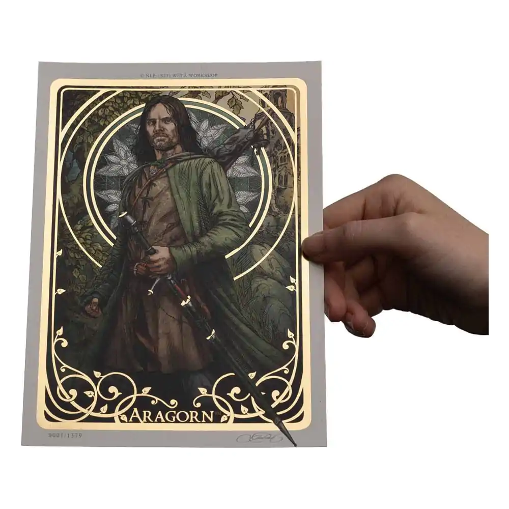 Lord of the Rings Umetniški Tisk Aragorn Art Card 14 x 21 cm Omejena Izdaja fotografija izdelka