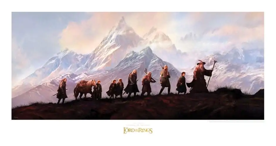 Lord of the Rings Art Print The Fellowship of the Ring: 20th Anniversary 59 x 30 cm Umetniški Tisk fotografija izdelka