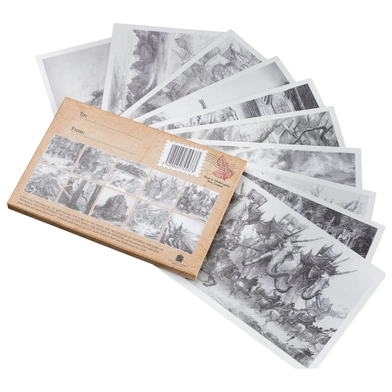 Lord of the Rings Razglednice Set Concept Art by Alan Lee: The Lord of the Rings 15 x 12 cm fotografija izdelka