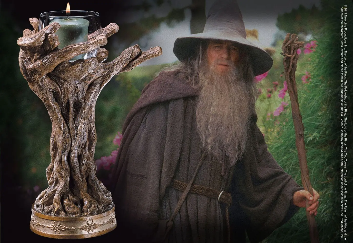 Lord of the Rings Svečnik Gandalf the Grey 23 cm fotografija izdelka