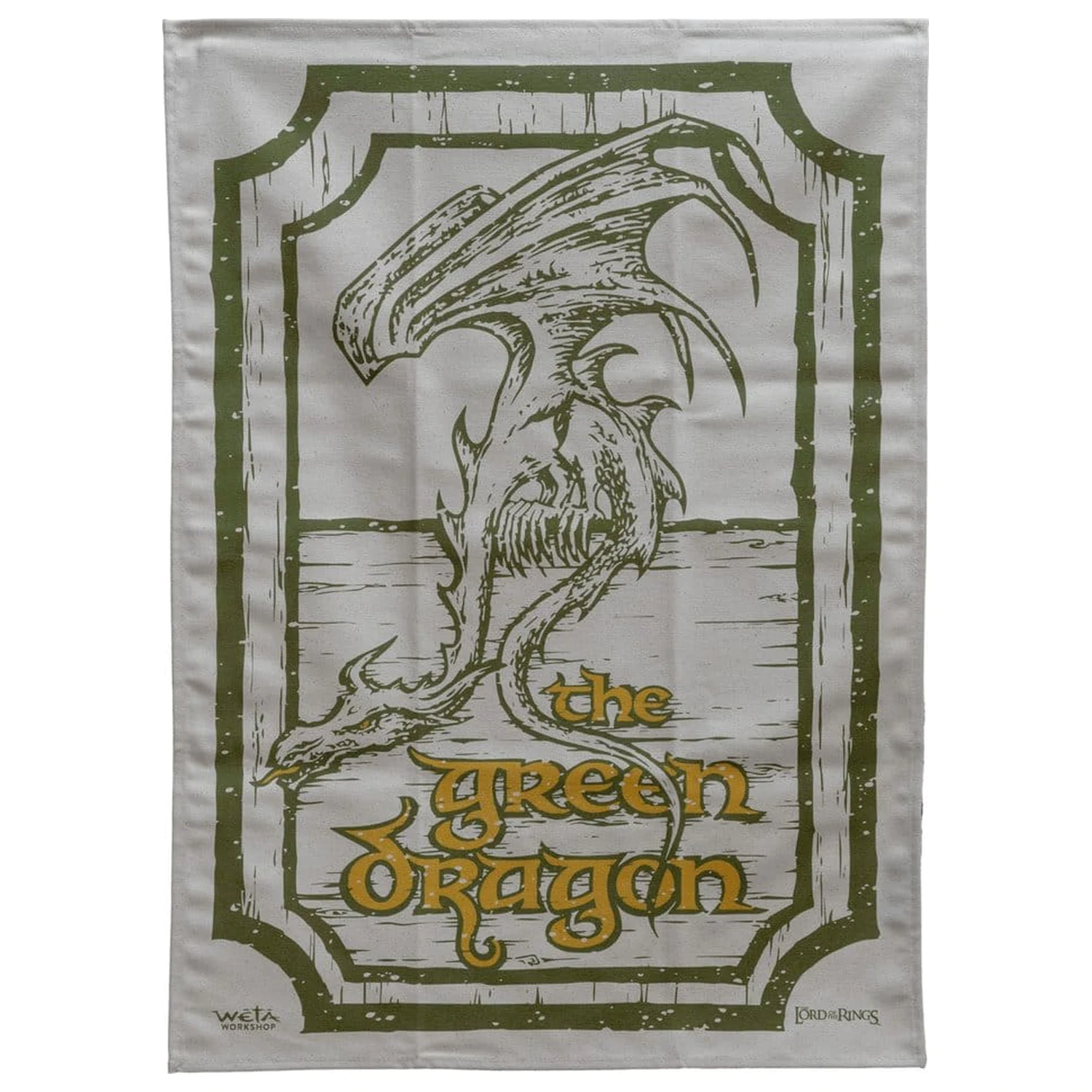 Lord of the Rings kuhinjska krpa 2-paket Green Dragon & Prancing Pony 69 cm fotografija izdelka