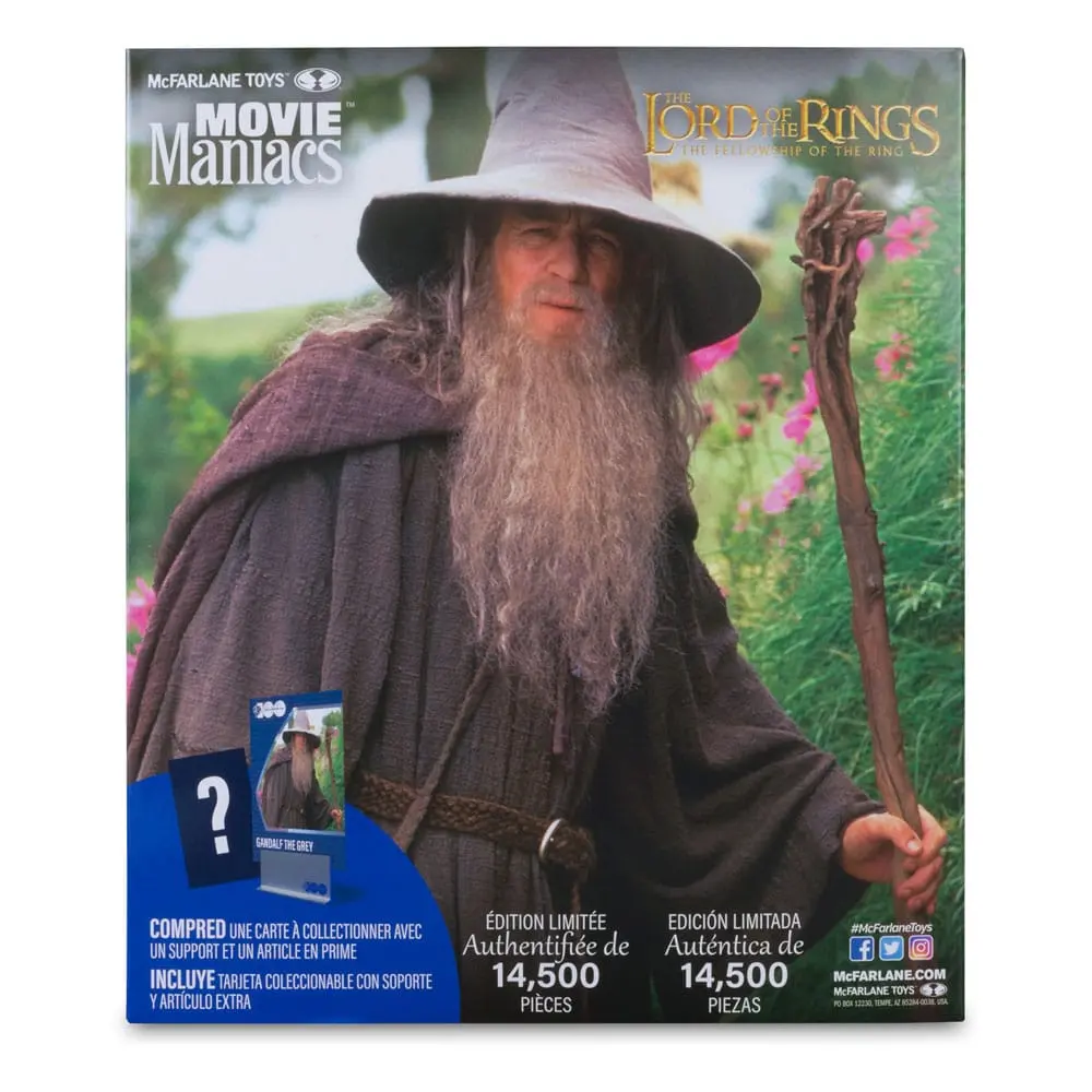 Lord of the Rings Movie Maniacs akcijska figura Gandalf 18 cm fotografija izdelka