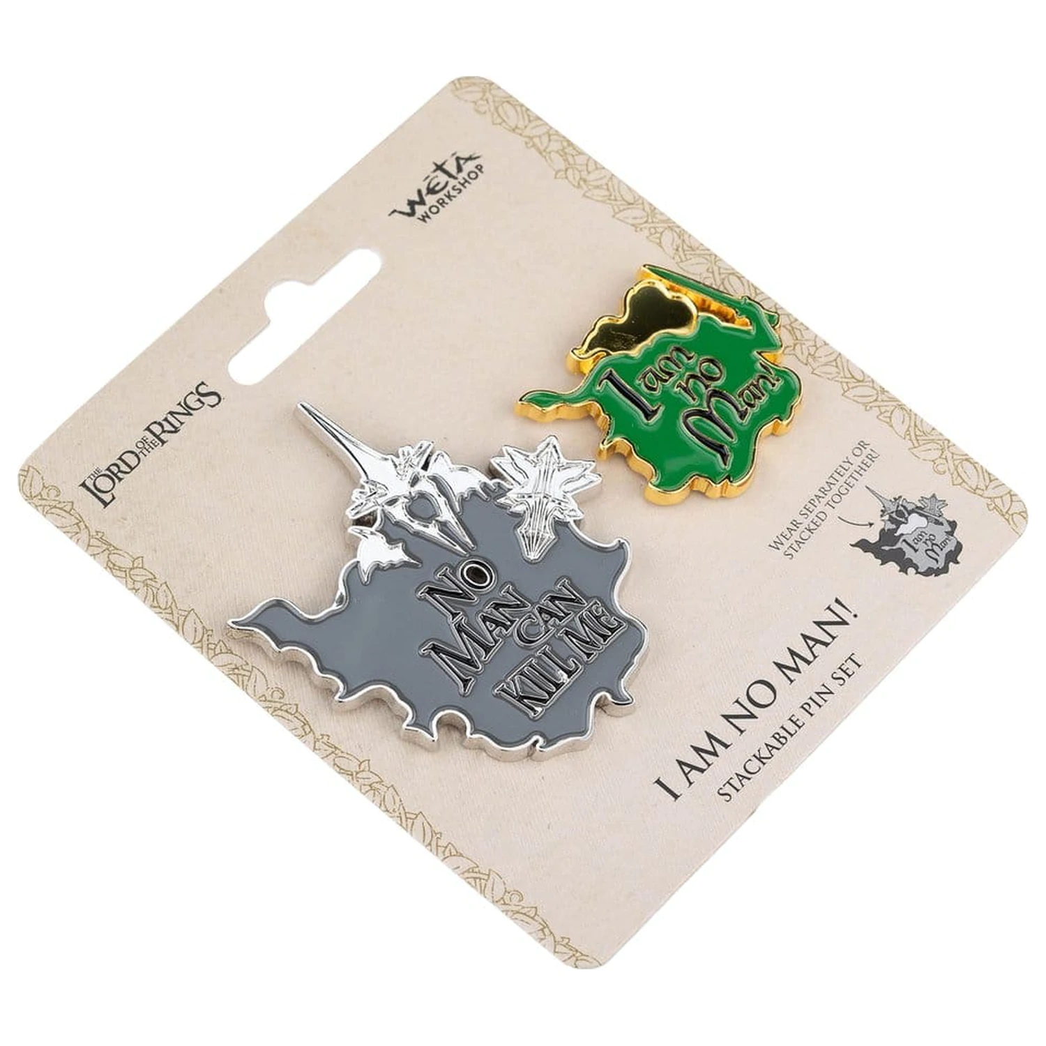 Lord of the Rings Zbirateljski pins 2-pak No Man can Kill Me & I Am No Man! 7 cm fotografija izdelka