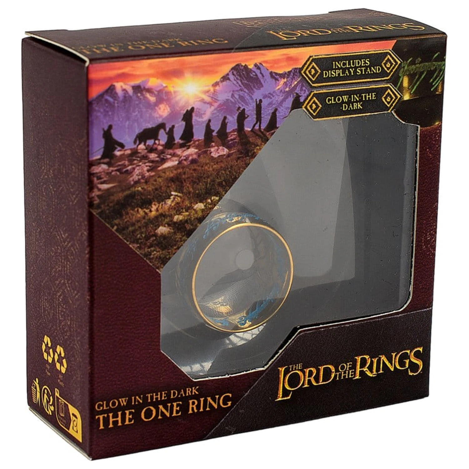 Lord of the Rings replika Enega prstana, ki sveti v temi fotografija izdelka