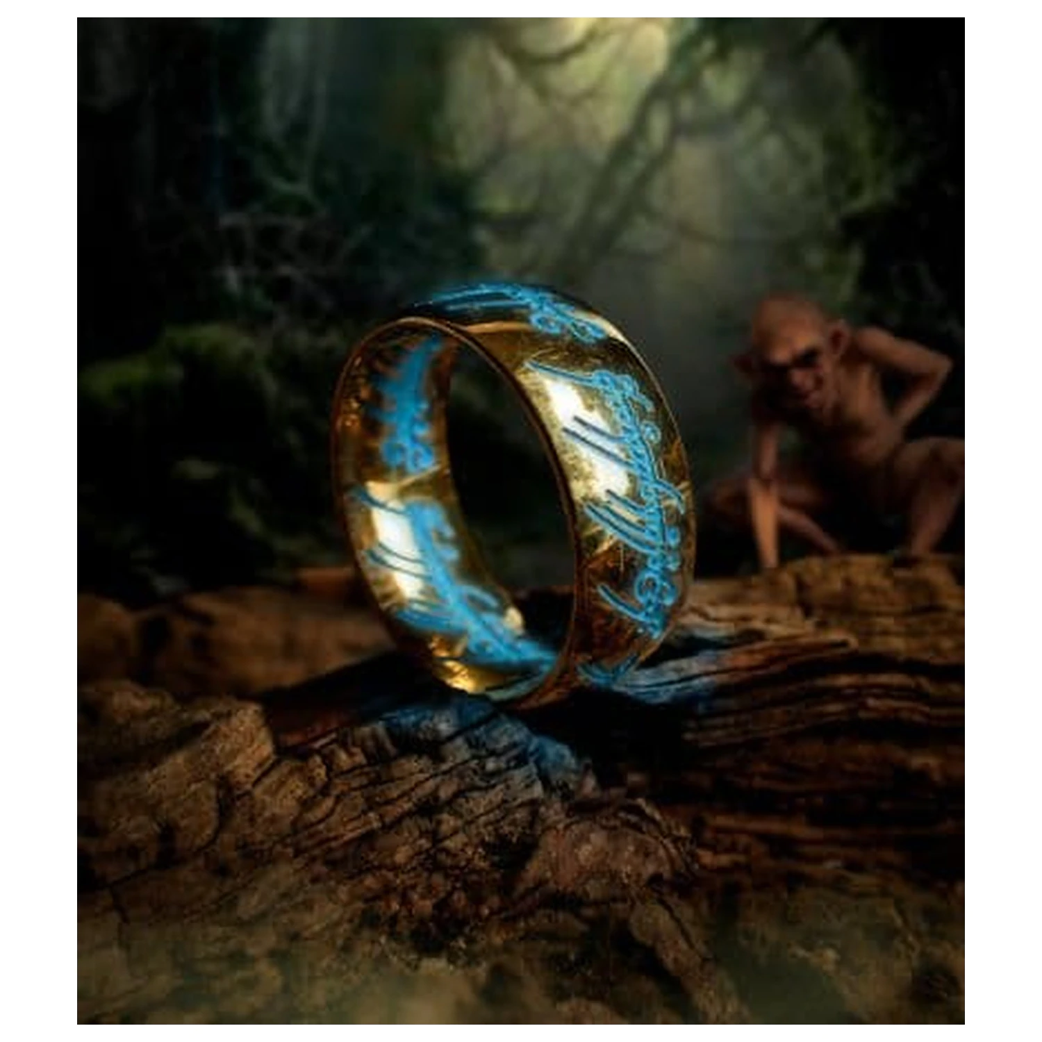 Lord of the Rings replika Enega prstana, ki sveti v temi fotografija izdelka