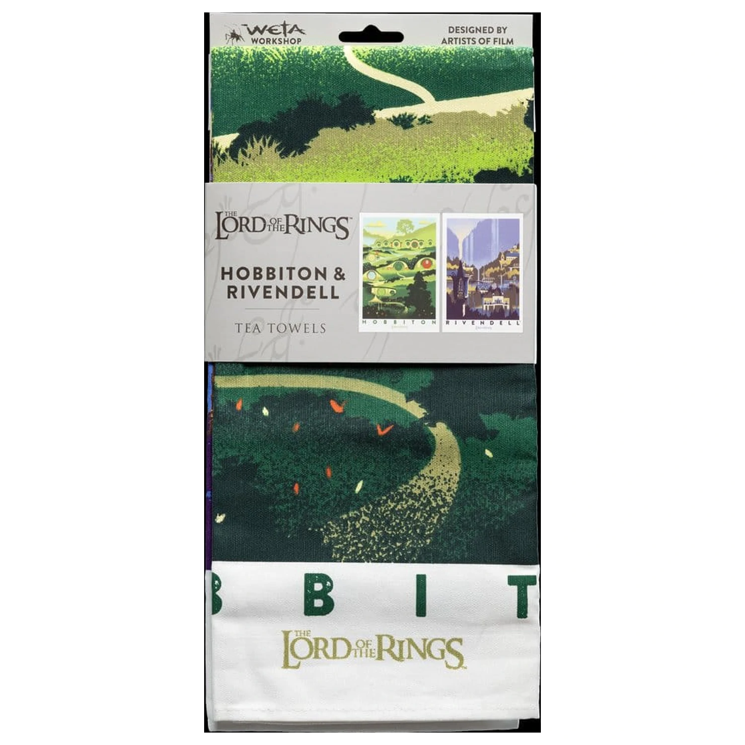 Lord of the Rings kuhinjska krpa 2-pak Rivendell & Hobbiton 70 cm fotografija izdelka