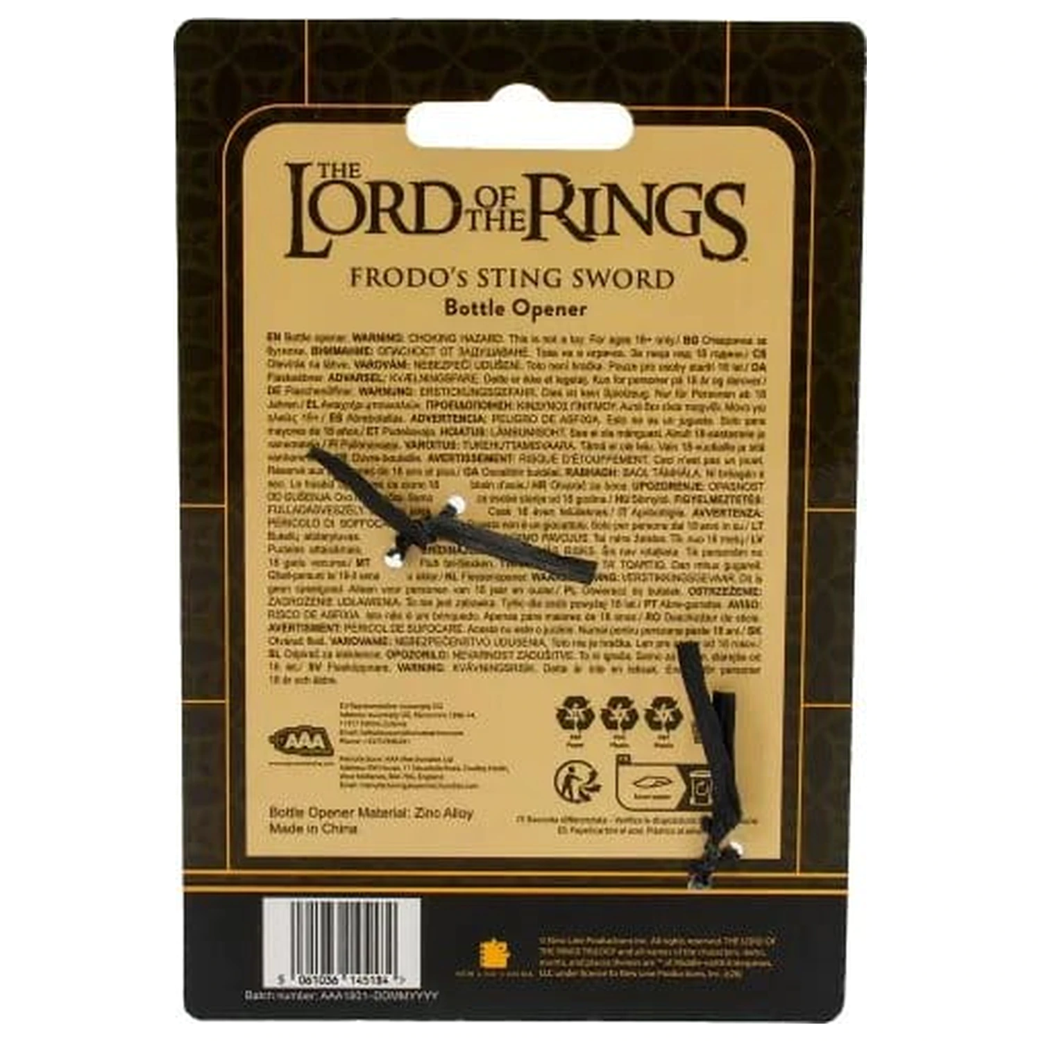 Lord of the Rings Odpirač za steklenice Sting meč fotografija izdelka
