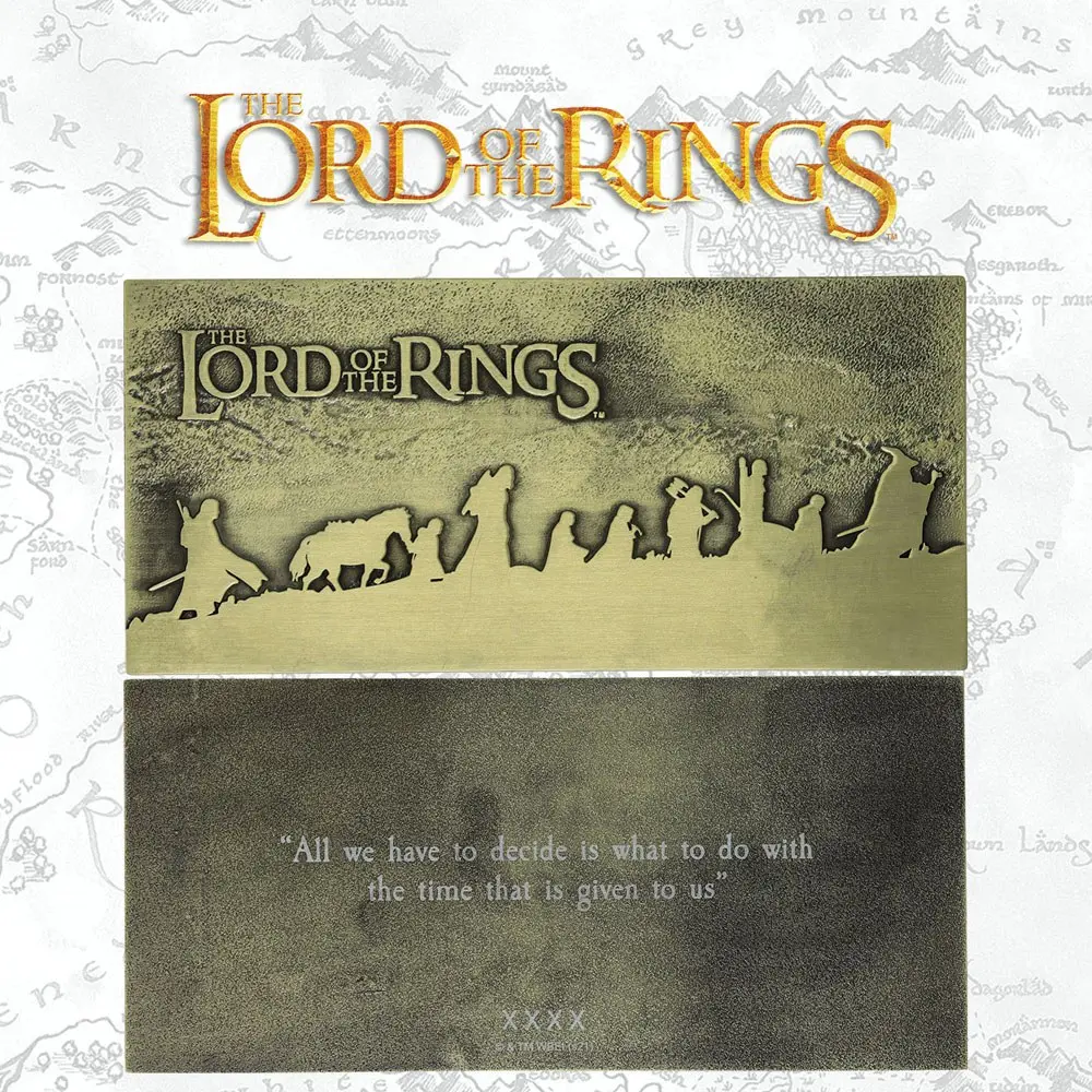 Lord of the Rings The Fellowship Plaque Limited Edition - plaketa, omejena izdaja fotografija izdelka