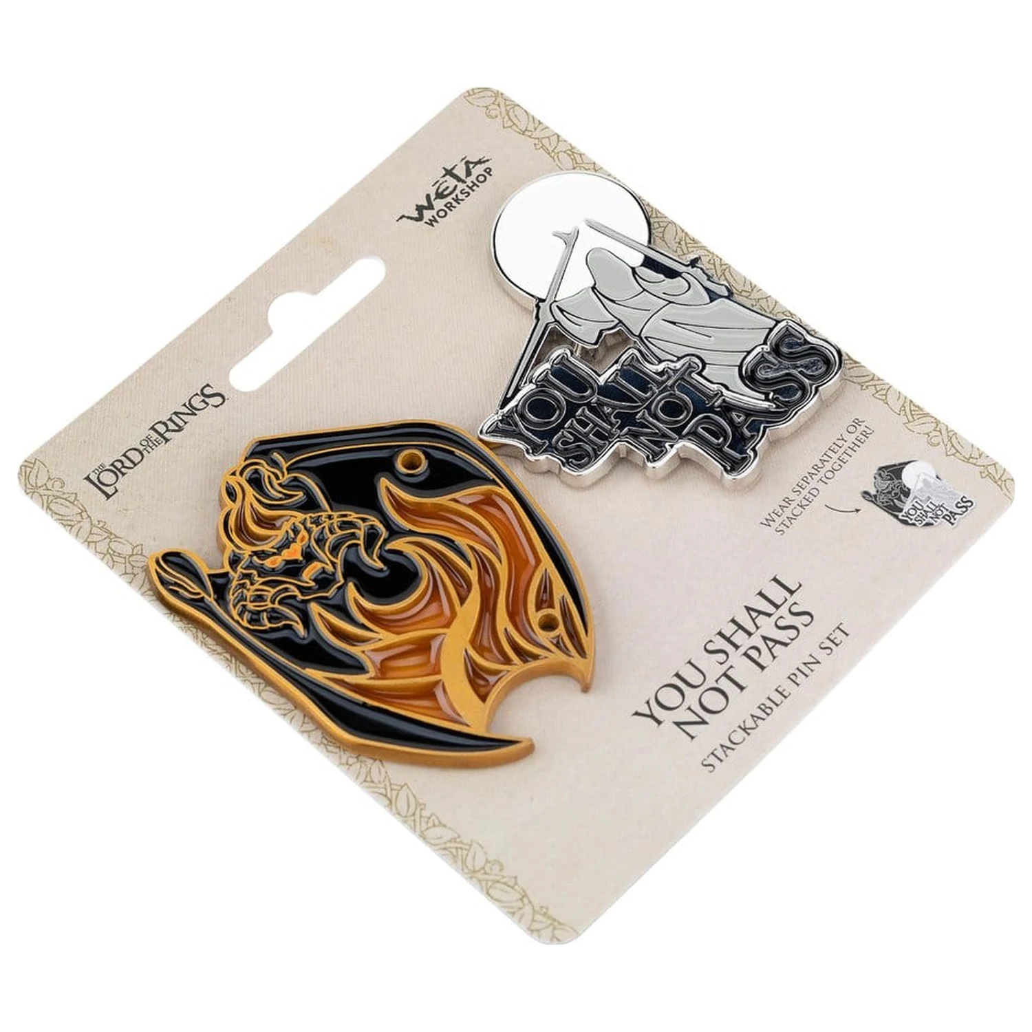 Lord of the Rings Collectors zbirateljske značke 2-paket You Shall Not Pass 8 cm fotografija izdelka