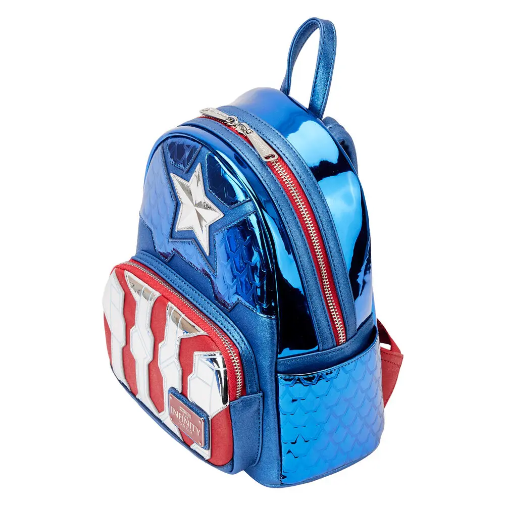 Loungefly Marvel Captain America metallic nahrbtnik 26 cm fotografija izdelka