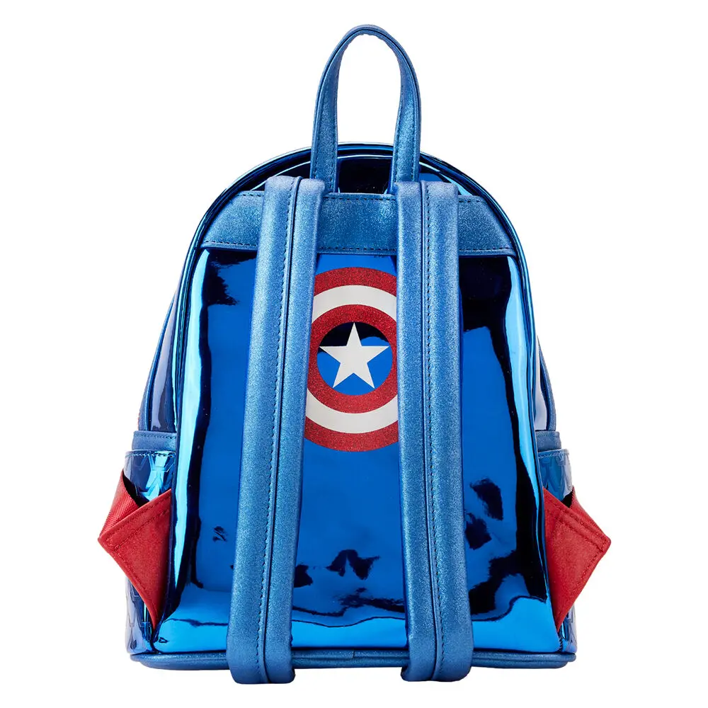 Loungefly Marvel Captain America metallic nahrbtnik 26 cm fotografija izdelka