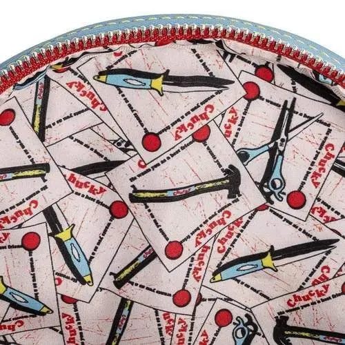 Childs Play by Loungefly nahrbtnik Chucky Cosplay fotografija izdelka