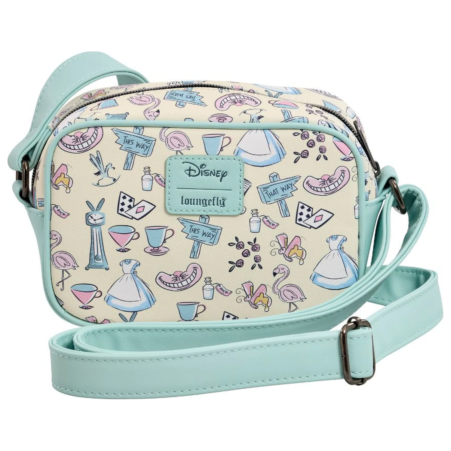 Loungefly Disney Alice In Wonderland Floral Scene torba za čez ramo fotografija izdelka