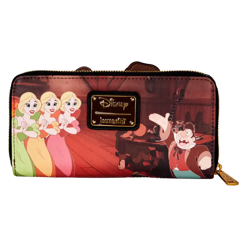 Loungefly Disney Beauty and the Beast Villains Gaston Scene denarnica fotografija izdelka