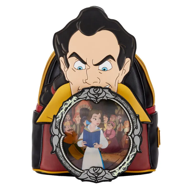 Loungefly Disney Beauty and the Beast Villains Gaston Scene nahrbtnik 26 cm fotografija izdelka