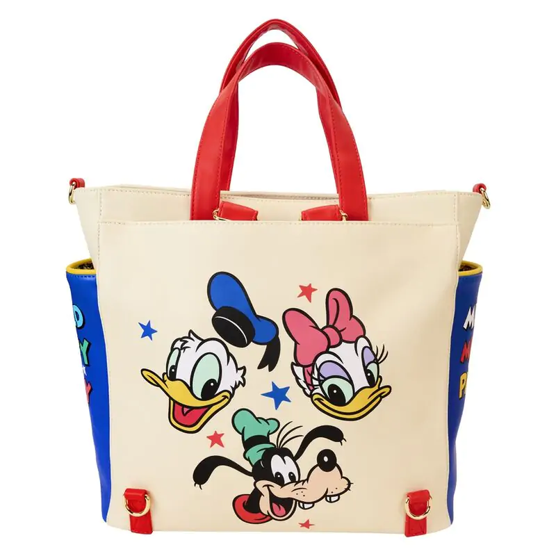 Loungefly Disney Classic Mickey and Friends konvertibilna nahrbtnik tote torba fotografija izdelka