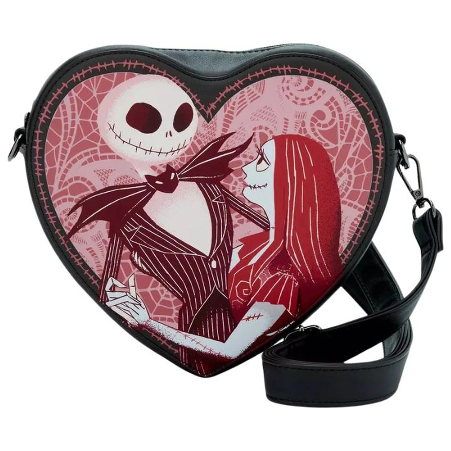 Loungefly Disney Jack And Sally torba čez ramo fotografija izdelka