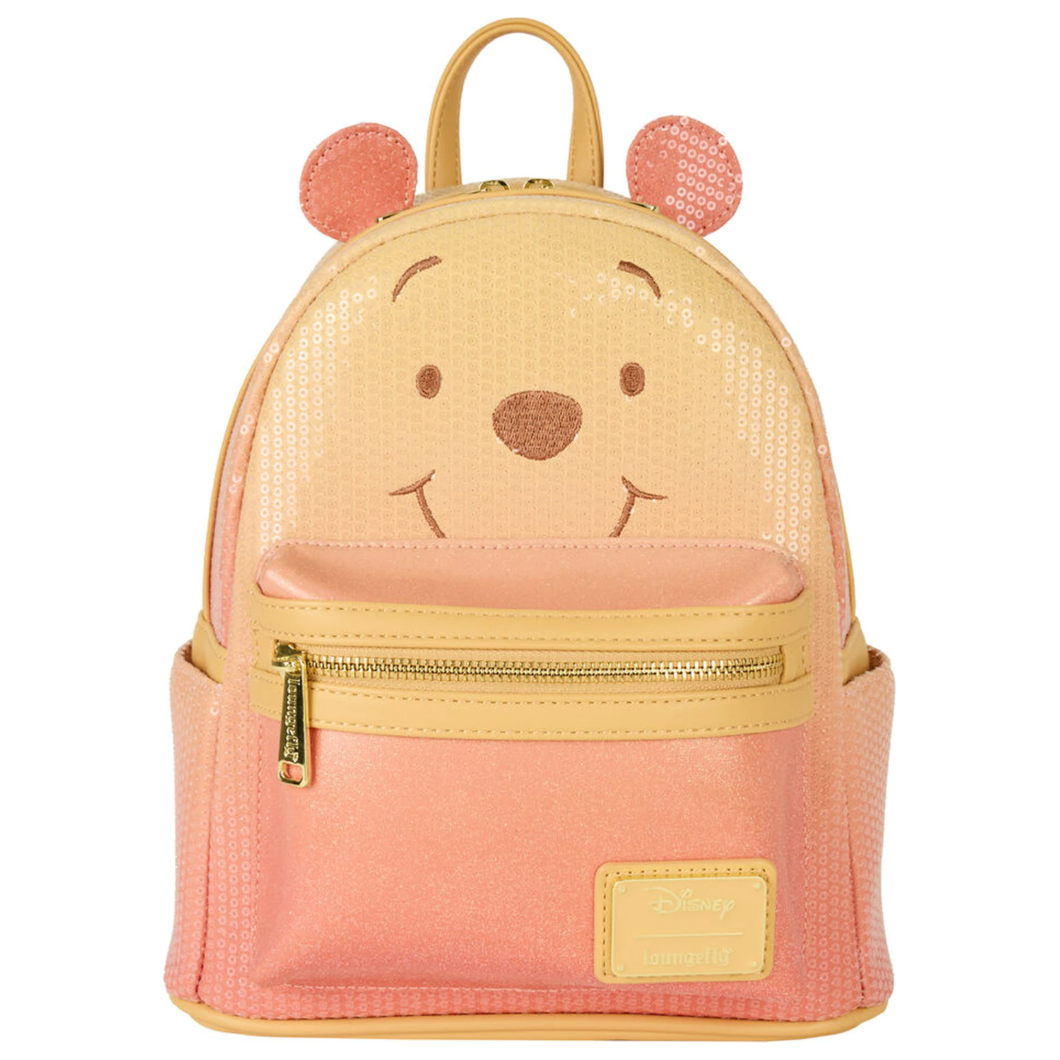 Loungefly Disney Winnie the Pooh Sequin Glitter nahrbtnik fotografija izdelka