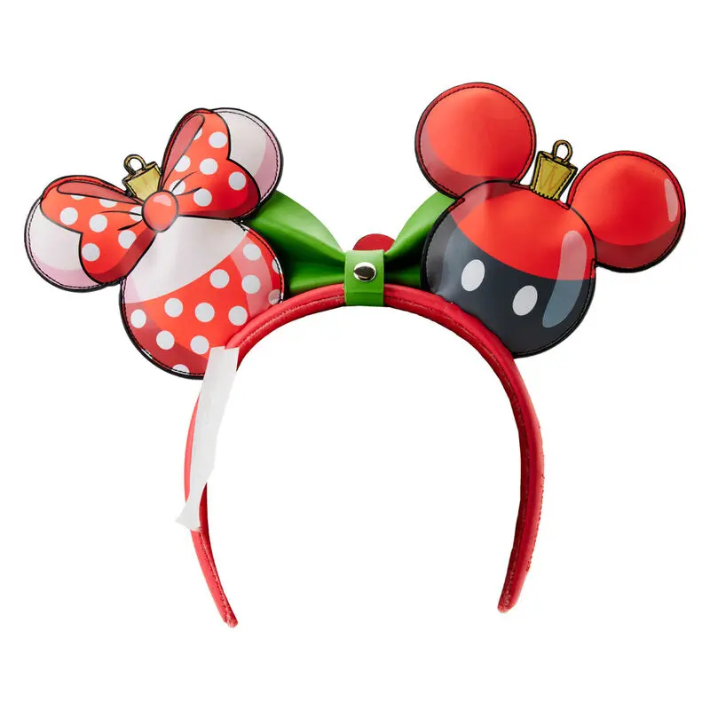 Loungefly Disney Mickey & Minnie Christmas naglavni trak z ušesi fotografija izdelka