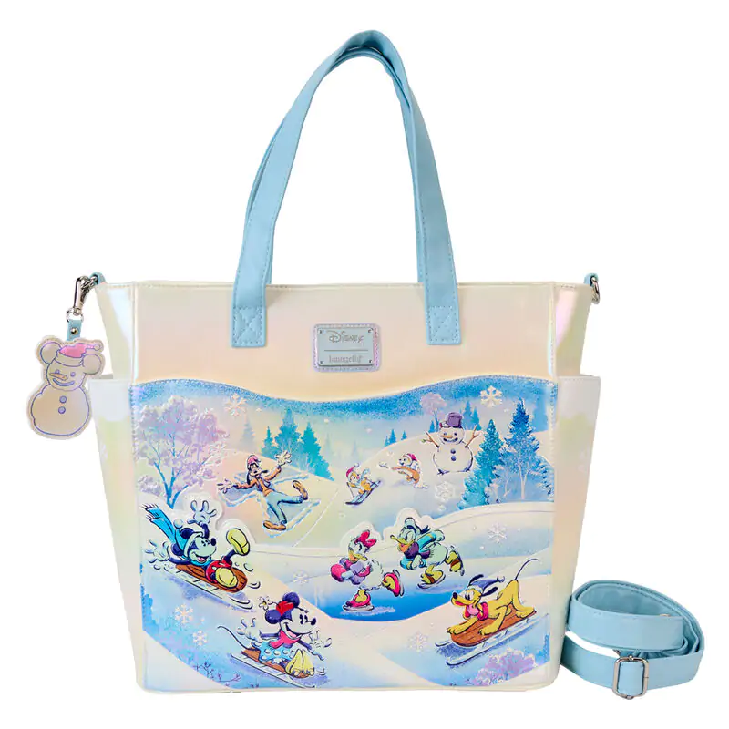 Loungefly Disney Mickey and Friends Winter Wonderland nahrbtnik torba fotografija izdelka