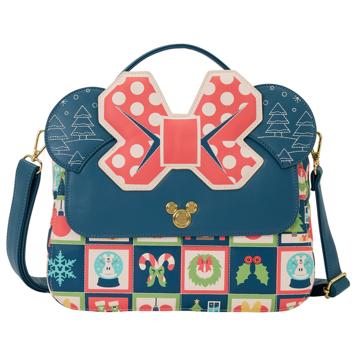 Loungefly Disney Mickey Holiday torba na ramo fotografija izdelka
