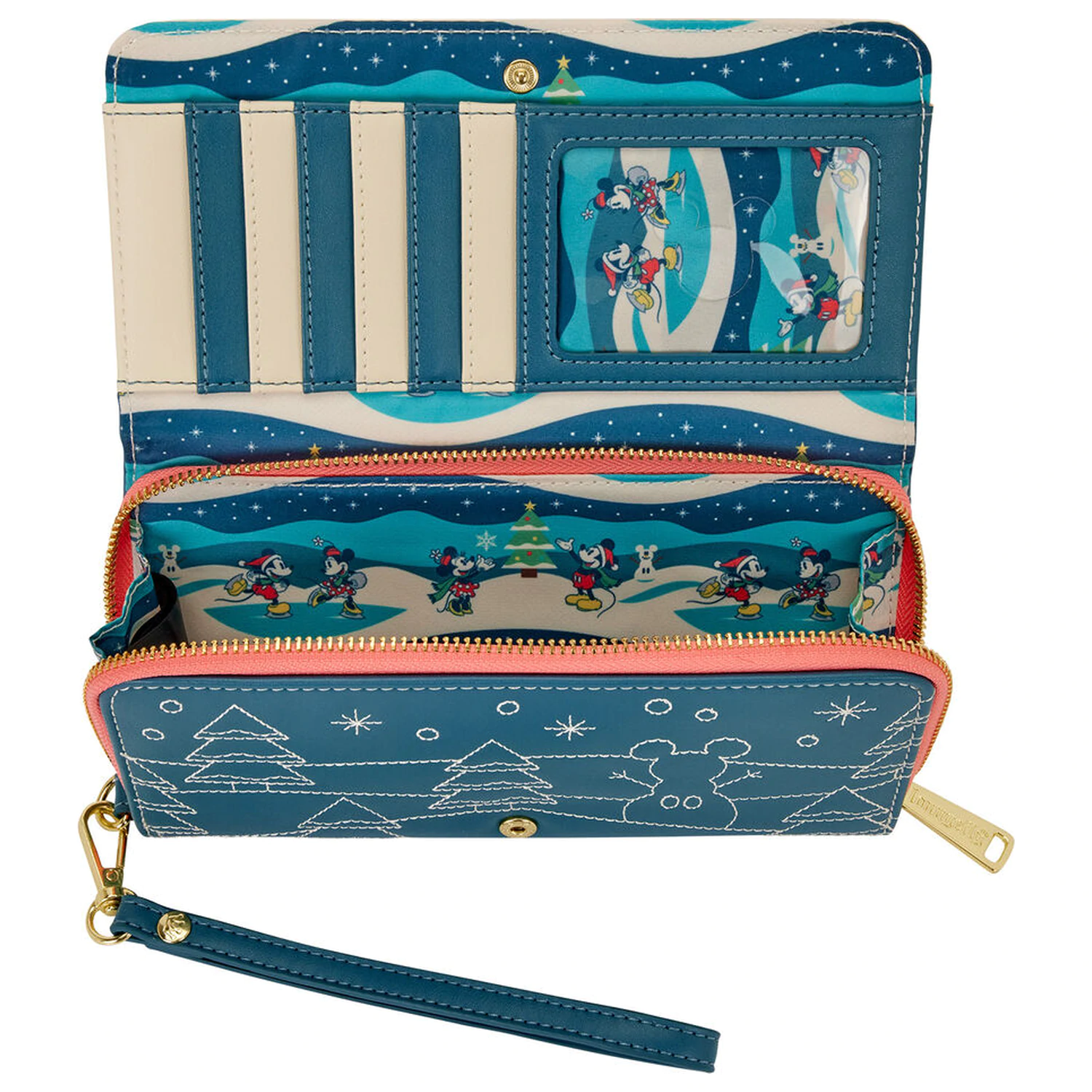 Loungefly Disney Mickey & Minnie Holiday denarnica fotografija izdelka
