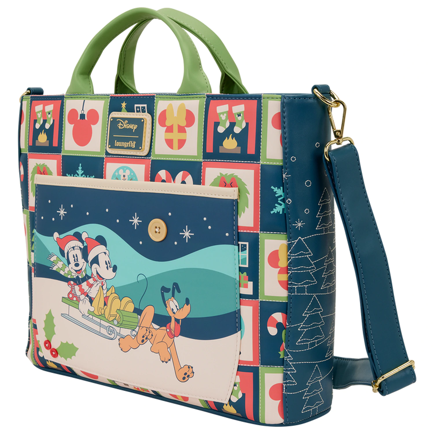 Loungefly Disney Mickey & Minnie Holiday torba fotografija izdelka