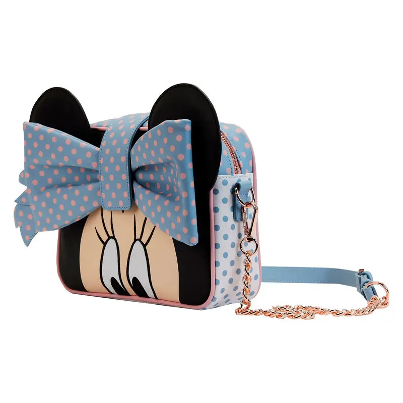 Loungefly Disney Minnie Mouse Pastel Polka Dot Crossbody torba fotografija izdelka