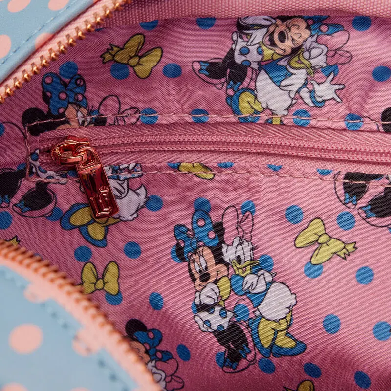 Loungefly Disney Minnie Mouse Pastel Polka Dot Crossbody torba fotografija izdelka