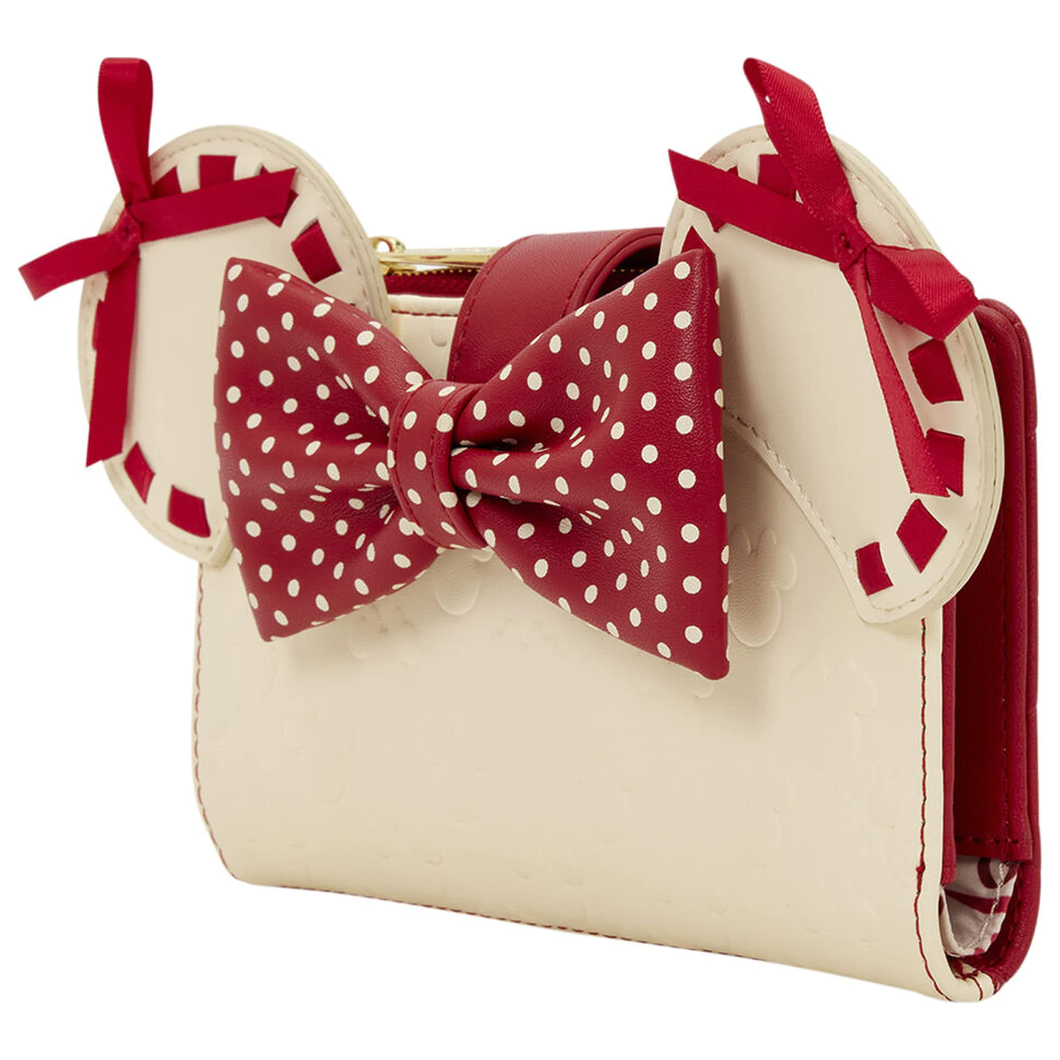 Loungefly Disney Minnie Mouse Rocks the Dots Coquette denarnica fotografija izdelka